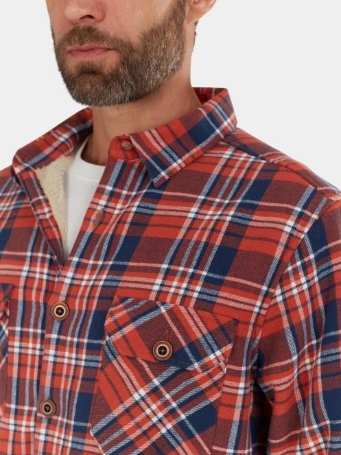 Fundango Roddy Lined Shirt férfi ingkabát piros színben 6