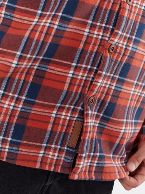 Fundango Roddy Lined Shirt férfi ingkabát piros színben 8