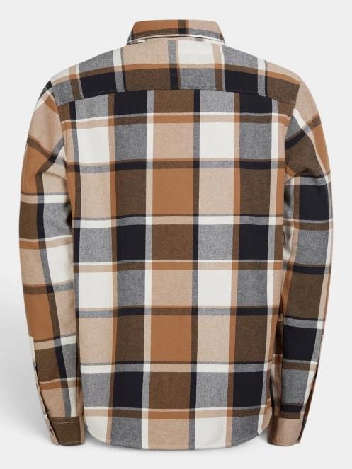 Fundango Roddy Lined Shirt férfi ingkabát barna színben 10