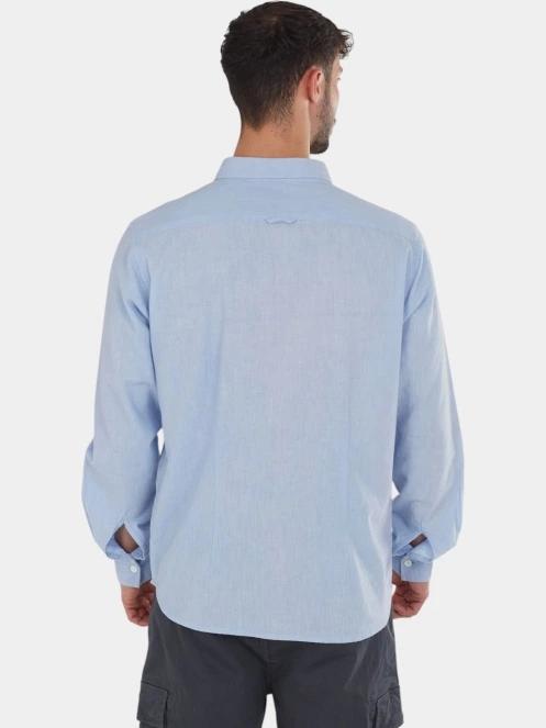 Fundango Ronan Shirt férfi hosszú ujjú ing kék színben 3