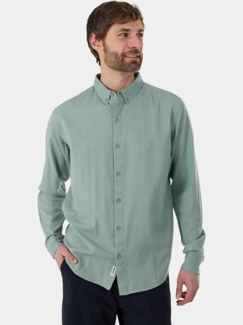 Fundango Ronan Shirt férfi hosszú ujjú ing zöld színben 2