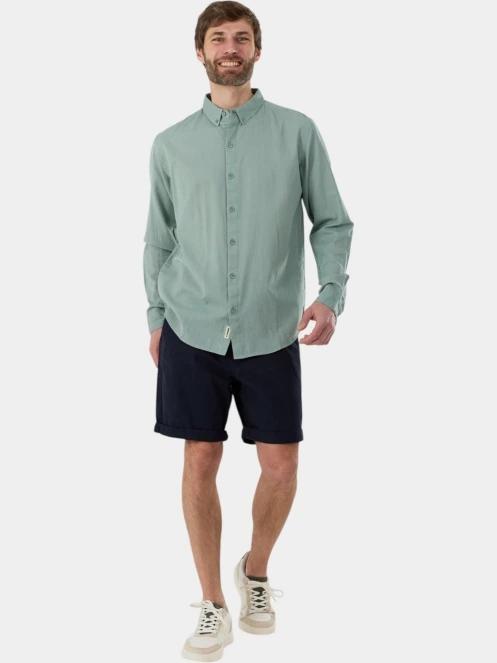 Fundango Ronan Shirt férfi hosszú ujjú ing zöld színben 4