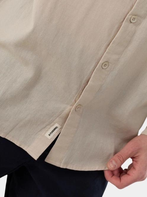 Fundango Ronan Shirt férfi hosszú ujjú ing homok színben 6