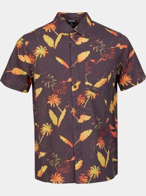 Fundango Chase Shirt férfi rövid ujjú ing sötétkék színben 8