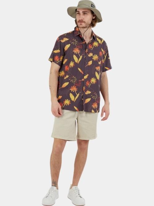 Fundango Chase Shirt férfi rövid ujjú ing sötétkék színben 5
