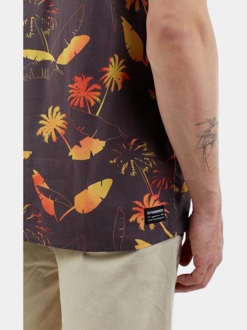Fundango Chase Shirt férfi rövid ujjú ing sötétkék színben 7