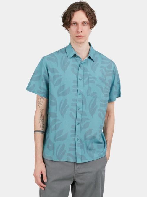 Fundango Chase Shirt férfi rövid ujjú ing zöld színben 2