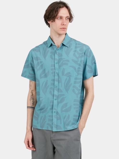 Fundango Chase Shirt férfi rövid ujjú ing zöld színben 5
