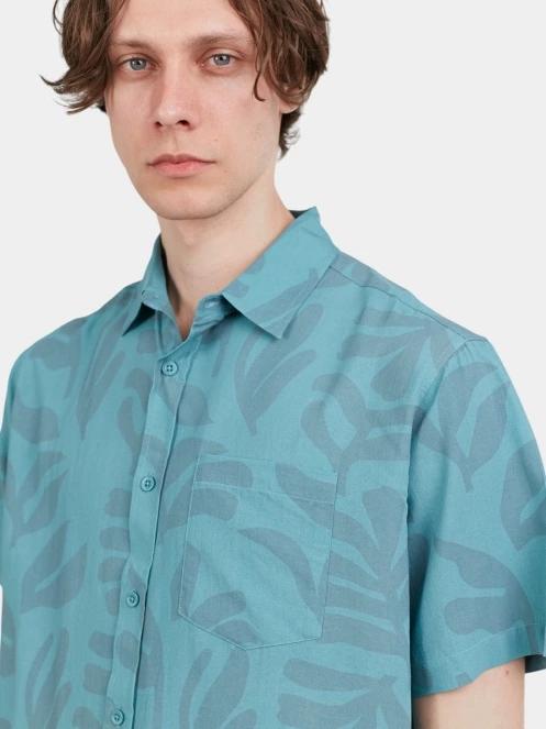 Fundango Chase Shirt férfi rövid ujjú ing zöld színben 6
