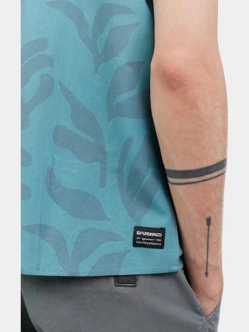 Fundango Chase Shirt férfi rövid ujjú ing zöld színben 7