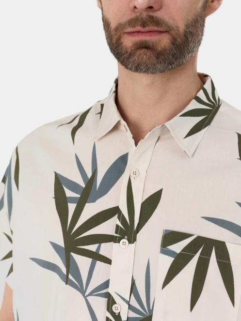 Fundango Chase Shirt férfi hosszú ujjú ing homok színben 5