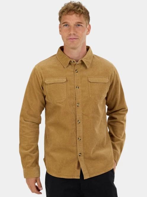 Fundango Oregon Corduroy Shirt férfi hosszú ujjú ing sárga színben 2