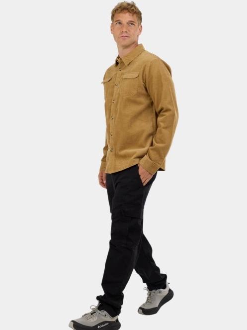 Fundango Oregon Corduroy Shirt férfi hosszú ujjú ing sárga színben 4