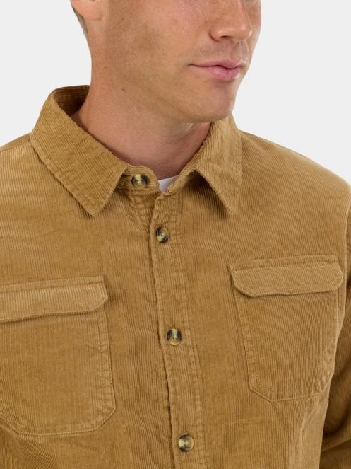 Fundango Oregon Corduroy Shirt férfi hosszú ujjú ing sárga színben 6
