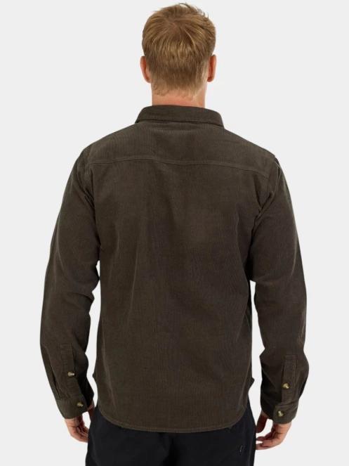 Fundango Oregon Corduroy Shirt férfi hosszú ujjú ing zöld színben 3