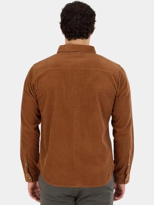 Fundango Oregon Corduroy Shirt férfi hosszú ujjú ing barna színben 3