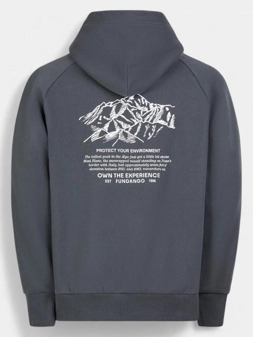 Fundango Talis Hooded Sweatshirt férfi kapucnis pulóver szürke színben 9