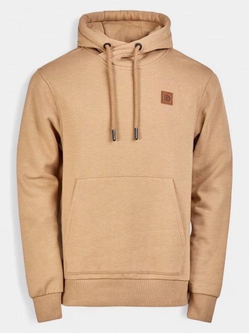 Fundango Conor Hooded Sweatshirt férfi kapucnis pulóver barna színben 8