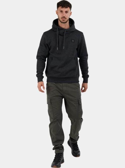 Fundango Conor Hooded Sweatshirt férfi kapucnis pulóver fekete színben 4