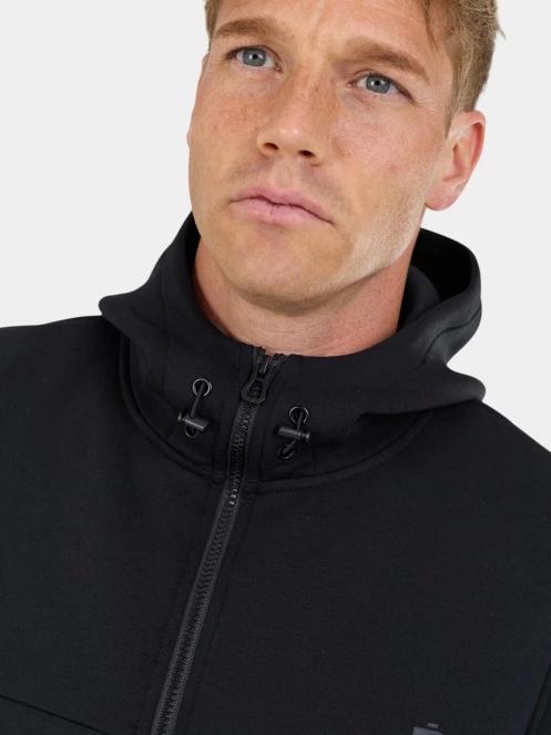 Fundango Hamal Tech Hoodie férfi kapucnis pulóver fekete színben 5