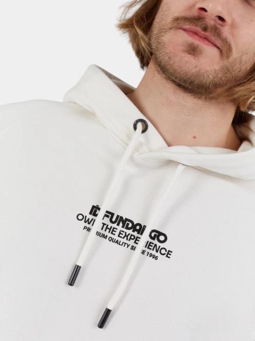 Fundango Kronos Hooded Sweatshirt férfi pulóver fehér színben 5