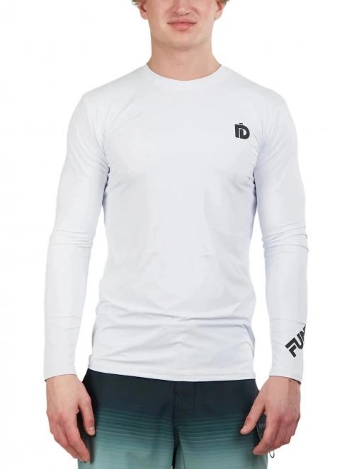 Fundango Manado Long Rashguard férfi hosszú ujjú lycra fehér színben 2