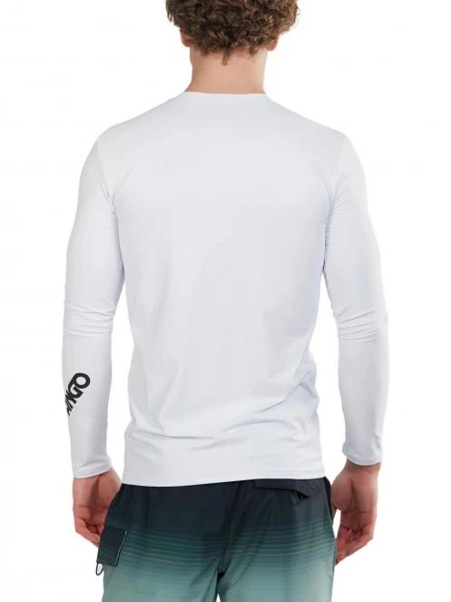 Fundango Manado Long Rashguard férfi hosszú ujjú lycra fehér színben 4