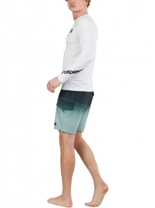 Fundango Manado Long Rashguard férfi hosszú ujjú lycra fehér színben 5