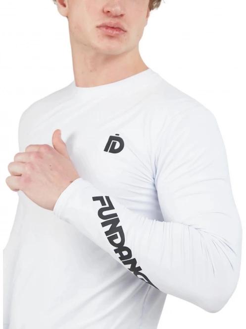 Fundango Manado Long Rashguard férfi hosszú ujjú lycra fehér színben 7