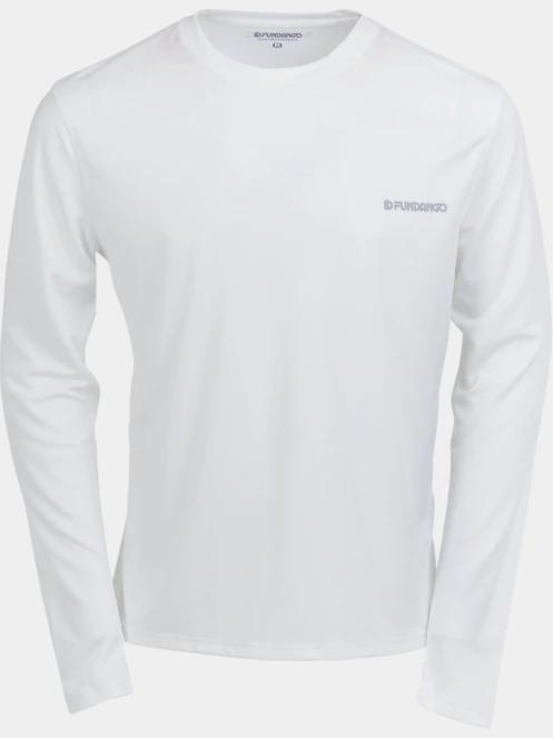 Fundango Maurice Long Rashguard férfi hosszú ujjú lycra fehér színben 9