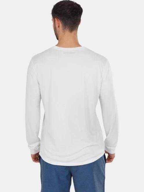 Fundango Maurice Long Rashguard férfi hosszú ujjú lycra fehér színben 4
