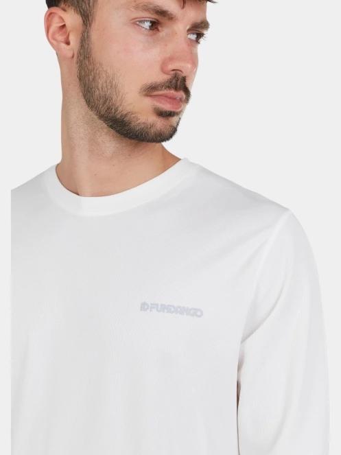 Fundango Maurice Long Rashguard férfi hosszú ujjú lycra fehér színben 7