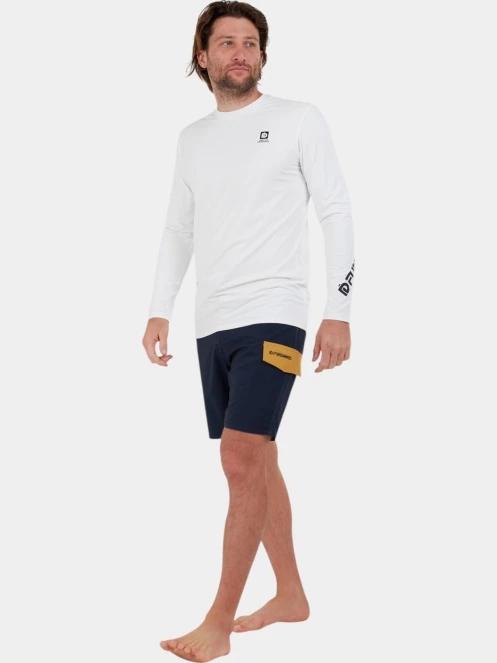 Fundango Manado Long II Rashguard férfi hosszú ujjú lycra fehér színben 4