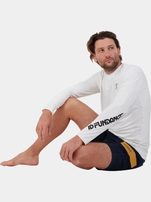 Fundango Manado Long II Rashguard férfi hosszú ujjú lycra fehér színben 5