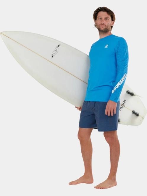Fundango Manado Long II Rashguard férfi hosszú ujjú lycra világoskék színben 4