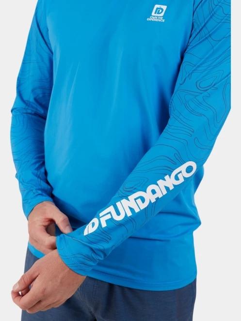 Fundango Manado Long II Rashguard férfi hosszú ujjú lycra világoskék színben 6