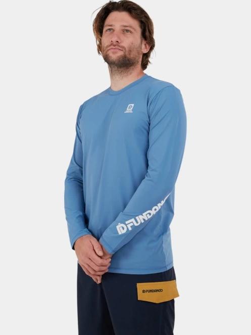 Fundango Manado Long II Rashguard férfi hosszú ujjú lycra kék színben 5