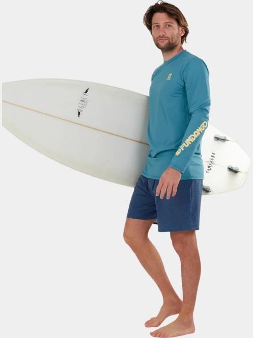 Fundango Manado Long II Rashguard férfi hosszú ujjú lycra zöld színben 4