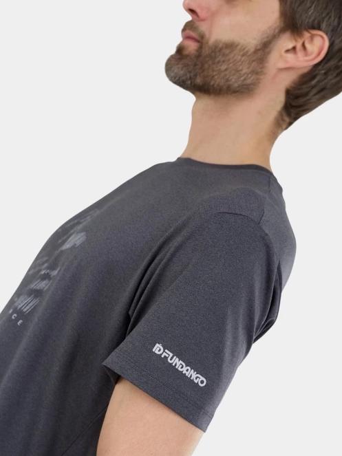 Fundango Bellmore T-shirt férfi rövid ujjú sport póló fekete színben 8