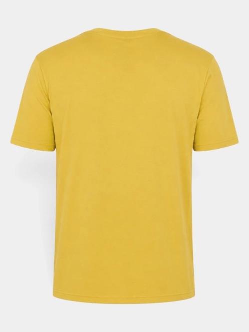 Fundango Wanaka Merino T-shirt férfi rövid ujjú póló sárga színben 9