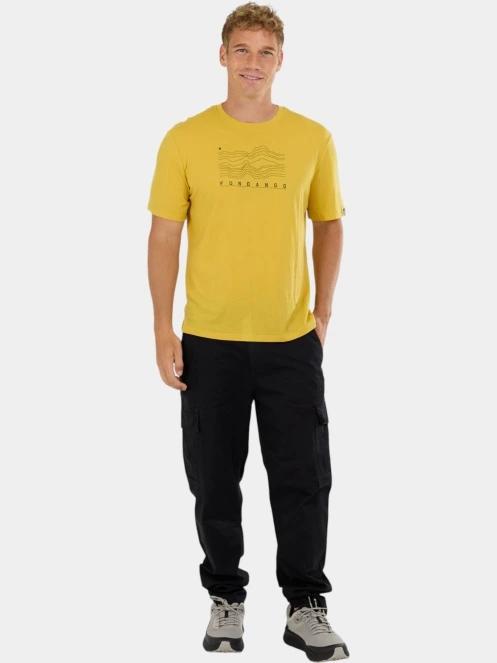 Fundango Wanaka Merino T-shirt férfi rövid ujjú póló sárga színben 4