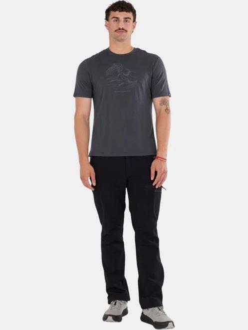 Fundango Wanaka Merino T-shirt férfi rövid ujjú póló szürke színben 4