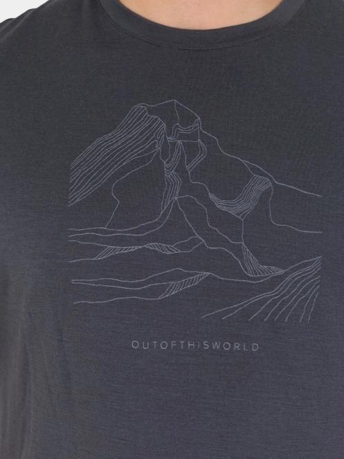 Fundango Wanaka Merino T-shirt férfi rövid ujjú póló szürke színben 7