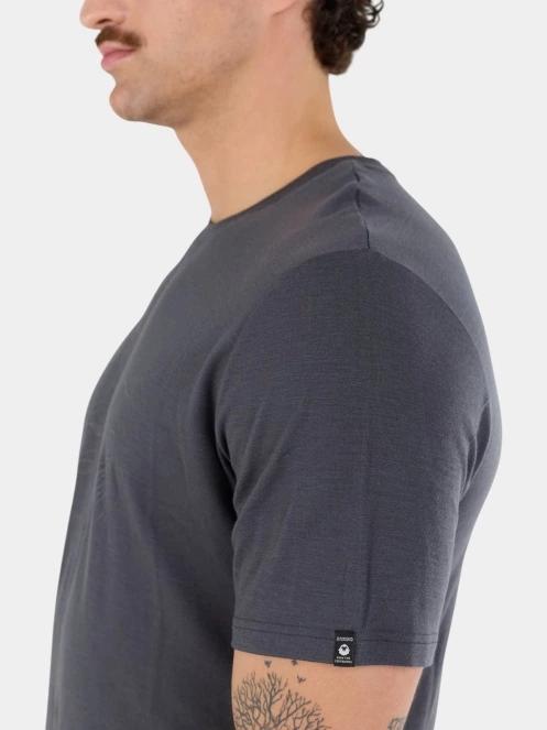 Fundango Wanaka Merino T-shirt férfi rövid ujjú póló szürke színben 8