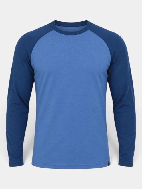 Fundango Rotorua Merino Longsleeve férfi aláöltöző felső kék színben 7