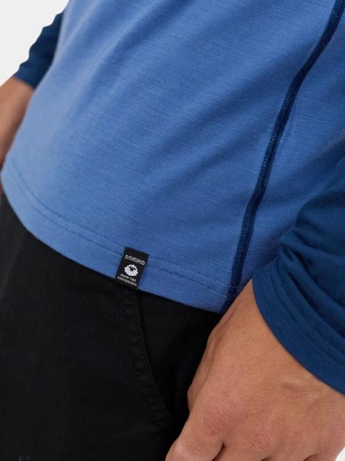 Fundango Rotorua Merino Longsleeve férfi aláöltöző felső kék színben 6