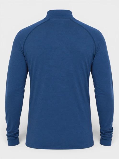 Fundango Temuka Merino Halfzip férfi aláöltöző felső kék színben 8