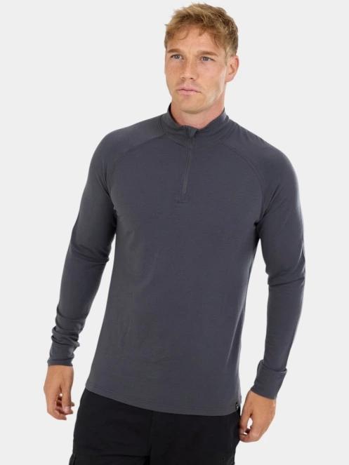 Fundango Temuka Merino Halfzip férfi aláöltöző felső szürke színben 2