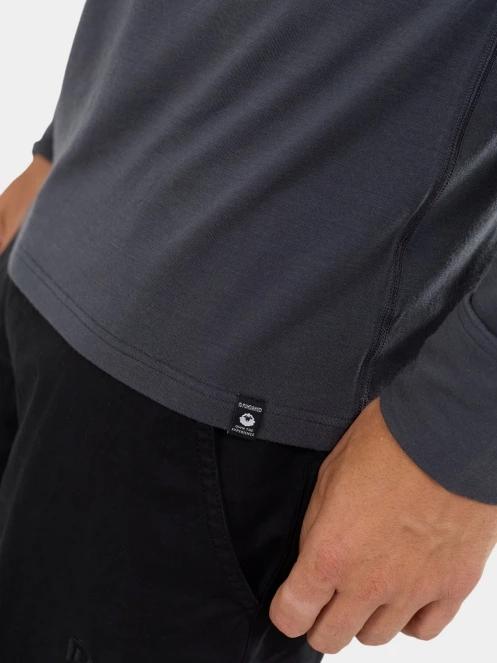 Fundango Temuka Merino Halfzip férfi aláöltöző felső szürke színben 6