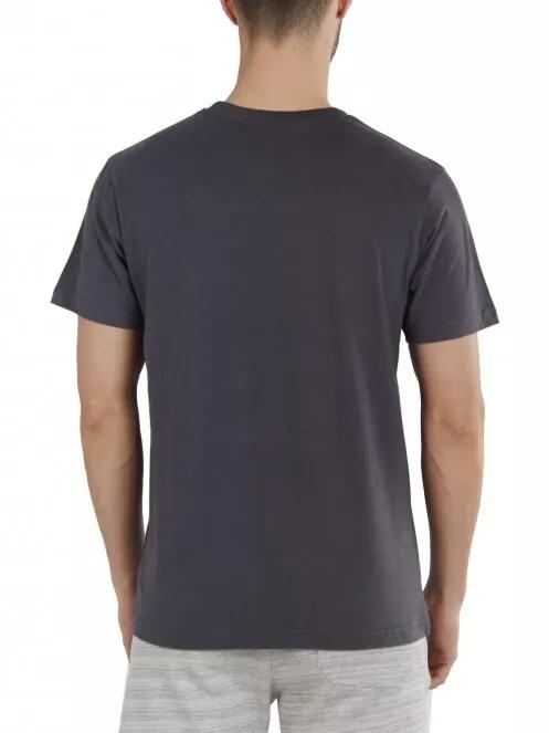 Fundango Basic T Logo-4 T-shirt férfi rövid ujjú póló szürke színben 3